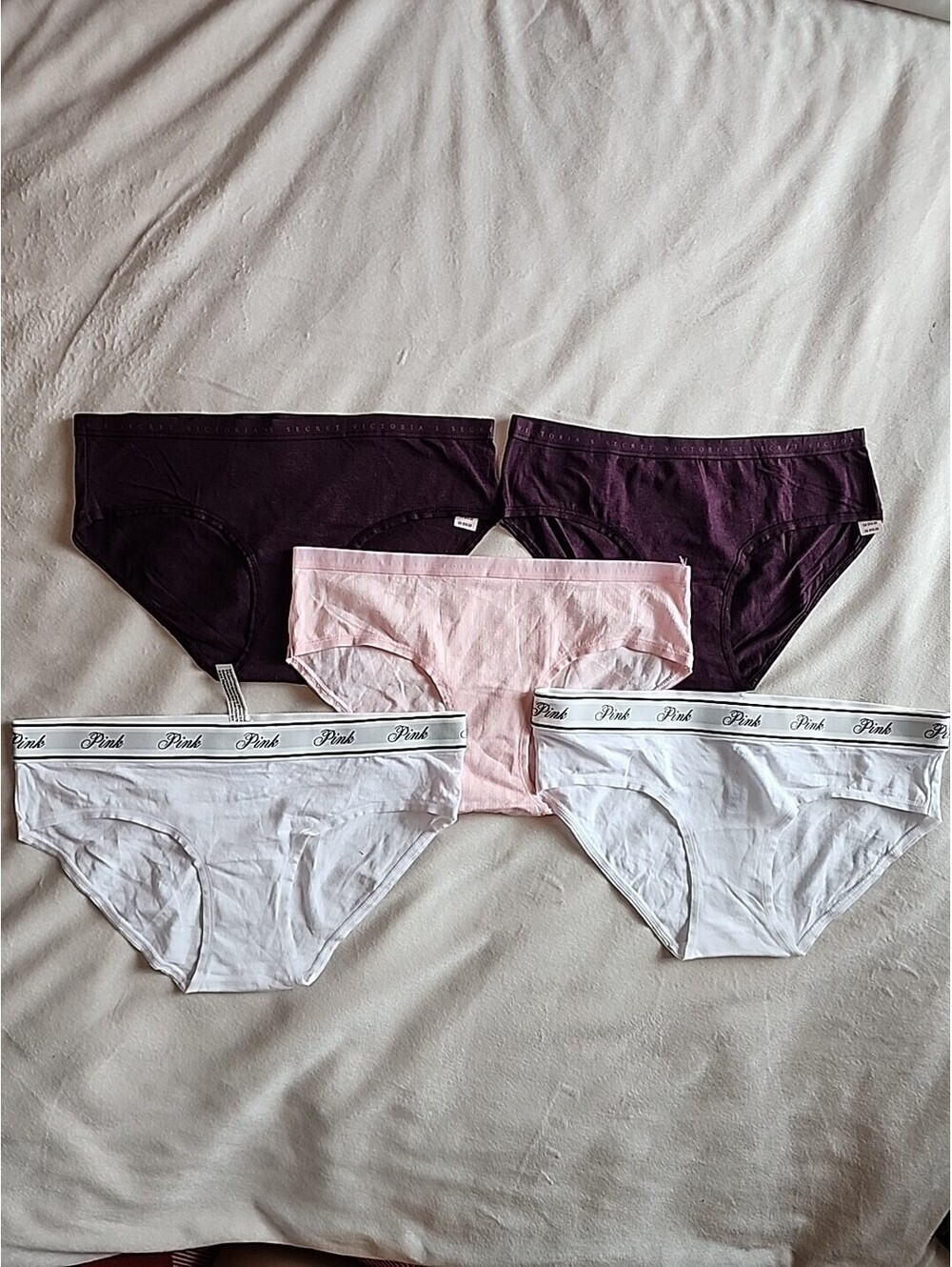 5 Victoria's Secret S/P Vintage Hiphugger Waist Brief Lace Bikini PINK India
